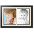 thumbnail image 1 of ArtToFrames Collage Photo Picture Frame with 2 - 11x14 Openings, Framed in Black with Alabaster and Black Mats (CDM-3926-37), 1 of 1