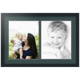 thumbnail image 1 of ArtToFrames Collage Photo Picture Frame with 2 - 11x14" Openings, Framed in Black with Evergreen and Black Mats (CDM-3926-49), 1 of 8