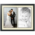 thumbnail image 1 of ArtToFrames Collage Photo Picture Frame with 2 - 11x17" Openings, Framed in Black with Oyster and Black Mats (CDM-3926-1417), 1 of 8
