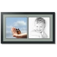 thumbnail image 1 of ArtToFrames Collage Photo Picture Frame with 2 - 12x12 Openings, Framed in Black with Silverpine and Black Mats (CDM-3926-40), 1 of 1