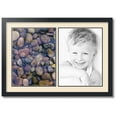 thumbnail image 1 of ArtToFrames Collage Photo Picture Frame with 2 - 12x16 Openings, Framed in Black with Alabaster and Black Mats (CDM-3926-37), 1 of 1