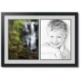 thumbnail image 1 of ArtToFrames Collage Photo Picture Frame with 2 - 12x16 Openings, Framed in Black with Candlewick and Black Mats (CDM-3926-37), 1 of 1