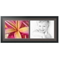 thumbnail image 1 of ArtToFrames Collage Photo Picture Frame with 2 - 12x16 Openings, Framed in Black with Chestnut and Black Mats (CDM-3926-53), 1 of 8