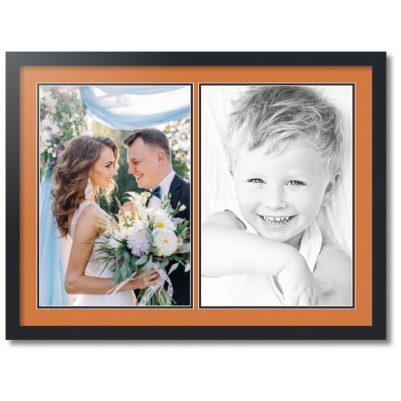 ArtToFrames Collage Photo Picture Frame with 2 - 13x19 Openings, Framed in Black with Octoberfest and Black Mats (CDM-3926-37)