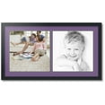 thumbnail image 1 of ArtToFrames Collage Photo Picture Frame with 2 - 14x14 Openings, Framed in Black with Grape and Black Mats (CDM-3926-40), 1 of 8