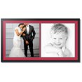 thumbnail image 1 of ArtToFrames Collage Photo Picture Frame with 2 - 20x20 Openings, Framed in Black with Rouge and Black Mats (CDM-3926-40), 1 of 8
