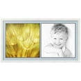thumbnail image 1 of ArtToFrames Collage Photo Picture Frame with 2 - 20x20" Openings, Framed in White with Baby Blue and Black Mats (CDM-3966-40), 1 of 8
