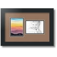thumbnail image 1 of ArtToFrames Collage Photo Picture Frame with 2 - 3.5x5 Openings, Framed in Black with Sandpiper and Black Mats (CDM-3926-42), 1 of 8