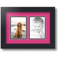 thumbnail image 1 of ArtToFrames Collage Photo Picture Frame with 2 - 3.5x5" Openings, Framed in Black with Tulip and Black Mats (CDM-3926-37), 1 of 8