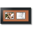 thumbnail image 1 of ArtToFrames Collage Photo Picture Frame with 2 - 3x4 Openings, Framed in Black with Red Orange and Black Mats (CDM-3926-53), 1 of 8