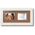 thumbnail image 1 of ArtToFrames Collage Photo Picture Frame with 2 - 3x4 Openings, Framed in White with Paloma and Black Mats (CDM-3966-53), 1 of 8