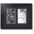 thumbnail image 1 of ArtToFrames Collage Photo Picture Frame with 2 - 4x7 Openings, Framed in Black with Black and Black Mats (CDM-3926-37), 1 of 1