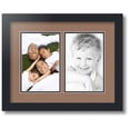 thumbnail image 1 of ArtToFrames Collage Photo Picture Frame with 2 - 5.5x8.5 Openings, Framed in Black with Sandpiper and Black Mats (CDM-3926-37), 1 of 1