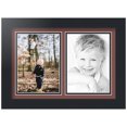 thumbnail image 1 of ArtToFrames Collage Photo Picture Frame with 2 - 5x7" Openings, Framed in Black with Brique and Black Mats (CDM-3926-2368), 1 of 8
