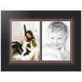 thumbnail image 1 of ArtToFrames Collage Photo Picture Frame with 2 - 5x7" Openings, Framed in Black with Maroon and Black Mats (CDM-3926-2142), 1 of 8