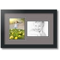 thumbnail image 1 of ArtToFrames Collage Photo Picture Frame with 2 - 5x7 Openings, Framed in Black with Pewter and Black Mats (CDM-3926-42), 1 of 8