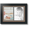 thumbnail image 1 of ArtToFrames Collage Photo Picture Frame with 2 - 5x7 Openings, Framed in Black with Sandpiper and Black Mats (CDM-3926-1053), 1 of 8