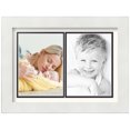 thumbnail image 1 of ArtToFrames Collage Photo Picture Frame with 2 - 5x7" Openings, Framed in White with White and Black Mats (CDM-3966-2142), 1 of 8