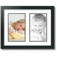 thumbnail image 1 of ArtToFrames Collage Photo Picture Frame with 2 - 6x10" Openings, Framed in Black with Crisp and Black Mats (CDM-3926-37), 1 of 8