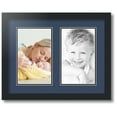 thumbnail image 1 of ArtToFrames Collage Photo Picture Frame with 2 - 6x10 Openings, Framed in Black with Midnight Blue and Black Mats (CDM-3926-37), 1 of 1
