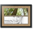thumbnail image 1 of ArtToFrames Collage Photo Picture Frame with 2 - 6x20" Openings, Framed in Black with Desert Sand and Black Mats (CDM-3926-37), 1 of 8