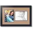 thumbnail image 1 of ArtToFrames Collage Photo Picture Frame with 2 - 6x8" Openings, Framed in Black with Desert Sand and Black Mats (CDM-3926-775), 1 of 8