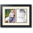 thumbnail image 1 of ArtToFrames Collage Photo Picture Frame with 2 - 6x8" Openings, Framed in Black with Ivory and Black Mats (CDM-3926-47), 1 of 8