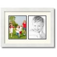 thumbnail image 1 of ArtToFrames Collage Photo Picture Frame with 2 - 6x8 Openings, Framed in White with Off White and Black Mats (CDM-3966-37), 1 of 1