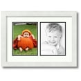 thumbnail image 1 of ArtToFrames Collage Photo Picture Frame with 2 - 6x8 Openings, Framed in White with Porcelain and Black Mats (CDM-3966-37), 1 of 1