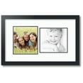 thumbnail image 1 of ArtToFrames Collage Photo Picture Frame with 2 - 7.5x8.5 Openings, Framed in Black with Super White and Black Mats (CDM-3926-42), 1 of 1