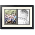 thumbnail image 1 of ArtToFrames Collage Photo Picture Frame with 2 - 8.5x11" Openings, Framed in Black with Brilliant White and Black Mats (CDM-3926-38), 1 of 8