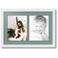 thumbnail image 1 of ArtToFrames Collage Photo Picture Frame with 2 - 8.5x11 Openings, Framed in White with Nile Green and Black Mats (CDM-3966-37), 1 of 1