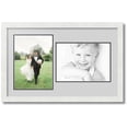 thumbnail image 1 of ArtToFrames Collage Photo Picture Frame with 2 - 8.5x12 Openings, Framed in White with Candlewick and Black Mats (CDM-3966-42), 1 of 8