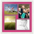 thumbnail image 1 of ArtToFrames Collage Photo Picture Frame with 2 - 8x10, 8.5x11" Openings, Framed in White with Tulip and Black Mats (CDM-3966-1324), 1 of 8