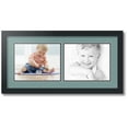 thumbnail image 1 of ArtToFrames Collage Photo Picture Frame with 2 - 8x10 Openings, Framed in Black with Nile Green and Black Mats (CDM-3926-53), 1 of 8