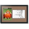 thumbnail image 1 of ArtToFrames Collage Photo Picture Frame with 2 - 8x12 Openings, Framed in Black with Sandpiper and Black Mats (CDM-3926-42), 1 of 8