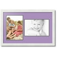 thumbnail image 1 of ArtToFrames Collage Photo Picture Frame with 2 - 8x12 Openings, Framed in White with Lavender Mist and Black Mats (CDM-3966-42), 1 of 8