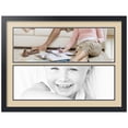thumbnail image 1 of ArtToFrames Collage Photo Picture Frame with 2 - 8x24" Openings, Framed in Black with Seaside and Black Mats (CDM-3926-1578), 1 of 8
