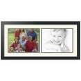 thumbnail image 1 of ArtToFrames Collage Photo Picture Frame with 2 - 9x12" Openings, Framed in Black with Brilliant White and Black Mats (CDM-3926-1608), 1 of 8