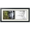 thumbnail image 1 of ArtToFrames Collage Photo Picture Frame with 2 - 9x12 Openings, Framed in Black with Chantilly and Black Mats (CDM-3926-53), 1 of 8