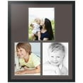 thumbnail image 1 of ArtToFrames Collage Photo Picture Frame with 3 - 11x14 Openings, Framed in Black with Chestnut and Black Mats (CDM-3926-82), 1 of 8