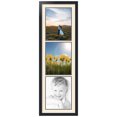 thumbnail image 1 of ArtToFrames Collage Photo Picture Frame with 3 - 11x14" Openings, Framed in Black with Ivory and Black Mats (CDM-3926-869), 1 of 7