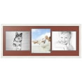 thumbnail image 1 of ArtToFrames Collage Photo Picture Frame with 3 - 11x14 Openings, Framed in White with Cognac and Black Mats (CDM-3966-99), 1 of 8