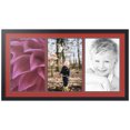 thumbnail image 1 of ArtToFrames Collage Photo Picture Frame with 3 - 11x17" Openings, Framed in Black with Deep Red and Black Mats (CDM-3926-1535), 1 of 8