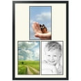 thumbnail image 1 of ArtToFrames Collage Photo Picture Frame with 3 - 11x17 Openings, Framed in Black with Off White and Black Mats (CDM-3926-82), 1 of 7