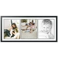 thumbnail image 1 of ArtToFrames Collage Photo Picture Frame with 3 - 14x17 Openings, Framed in Black with Super White and Black Mats (CDM-3926-65), 1 of 8