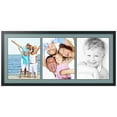 thumbnail image 1 of ArtToFrames Collage Photo Picture Frame with 3 - 14x18 Openings, Framed in Black with Nile Green and Black Mats (CDM-3926-65), 1 of 8