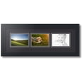 thumbnail image 1 of ArtToFrames Collage Photo Picture Frame with 3 - 3.5x5 Openings, Framed in Black with Black and Black Mats (CDM-3926-67), 1 of 8