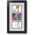 thumbnail image 1 of ArtToFrames Collage Photo Picture Frame with 3 - 3.5x5 Openings, Framed in Black with Candlewick and Black Mats (CDM-3926-901), 1 of 8