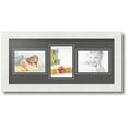 thumbnail image 1 of ArtToFrames Collage Photo Picture Frame with 3 - 3.5x5 Openings, Framed in White with Charcoal and Black Mats (CDM-3966-99), 1 of 8